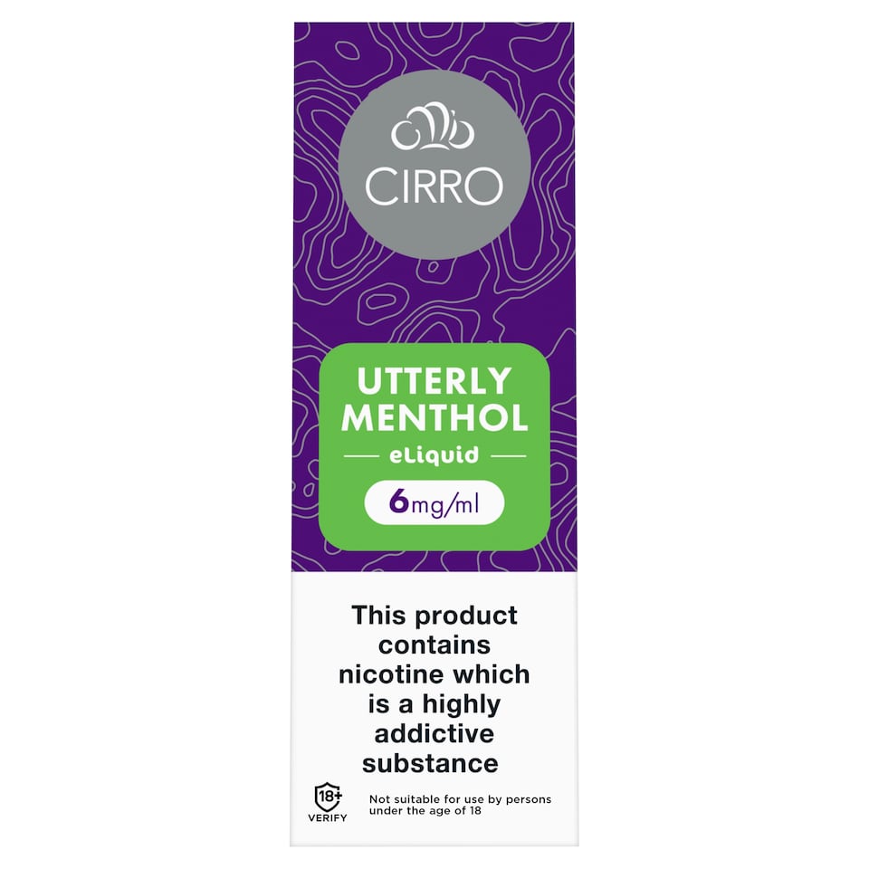 Cirro Utterly Menthol Eliquid 6mg/ml 10ml