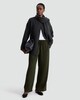 image 2 of F&F Wide Leg Drawstring Trousers in Olive