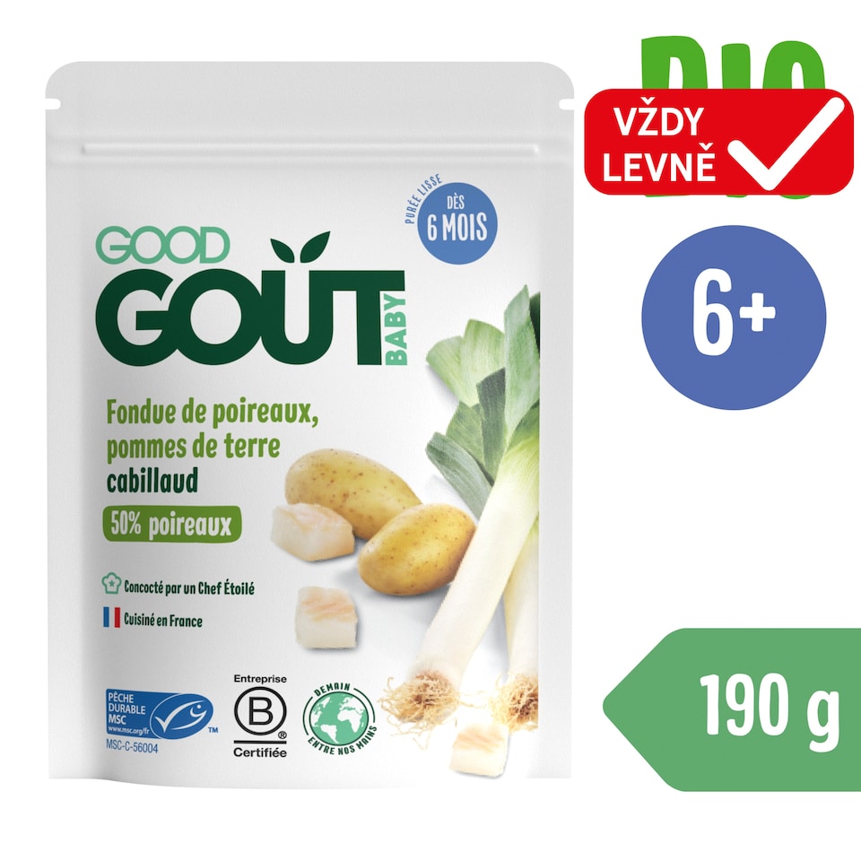 Good Gout Pórek s brambůrkem a treskou 190g
