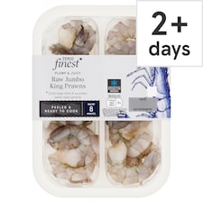 Tesco Finest Raw Jumbo King Prawns 165G