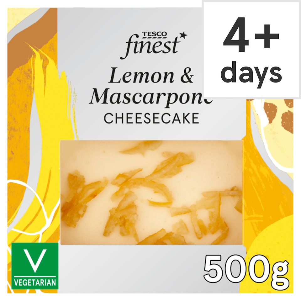 Tesco Finest Lemon & Mascarpone Cheesecake 500g 