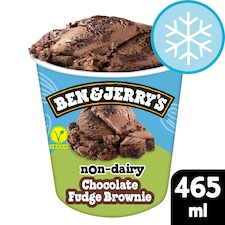 Ben & Jerry's Non Dairy Vegan Chocolate Fudge Brownie Ice Cream Tub 465ml