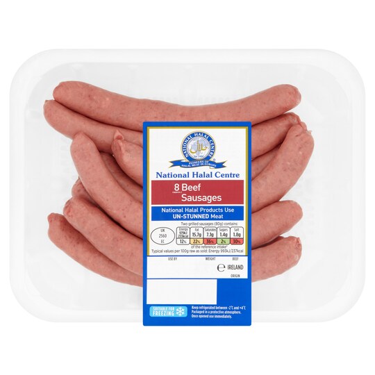 NATIONAL HALAL BEEF SAUSAGES 400G Tesco Groceries