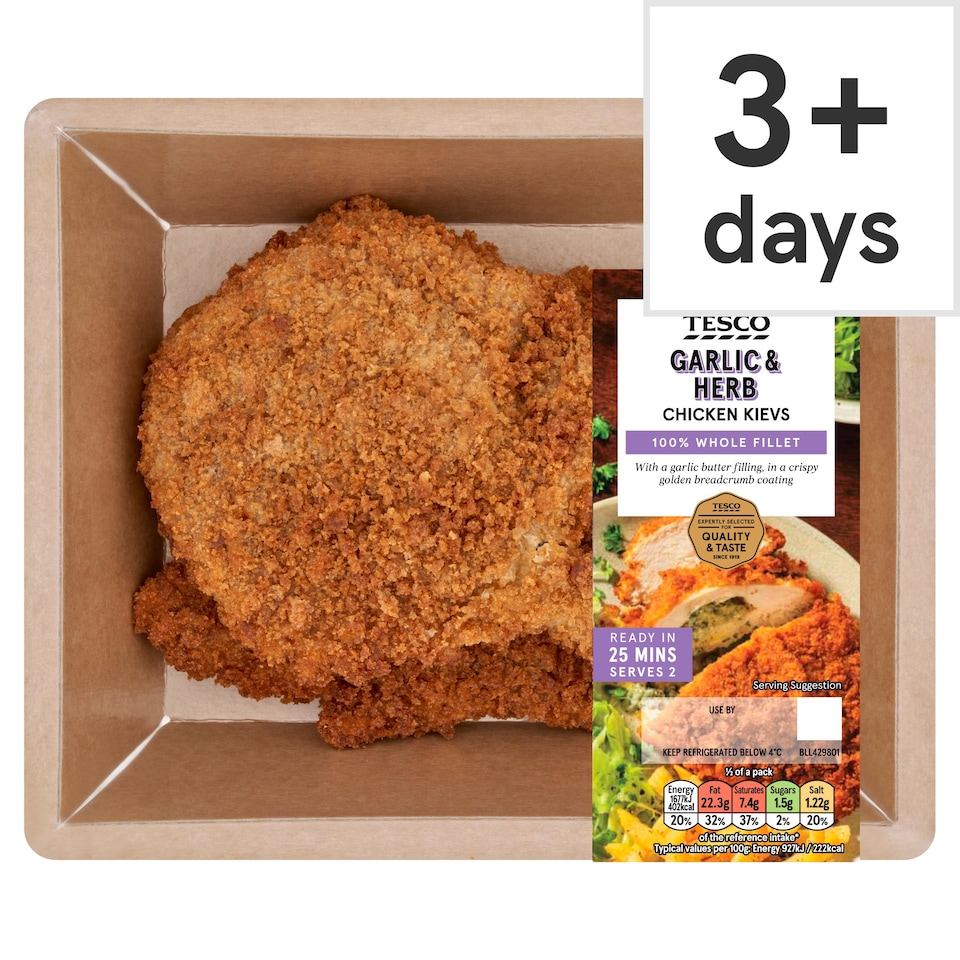Tesco Garlic & Herb Chicken Kievs 375g