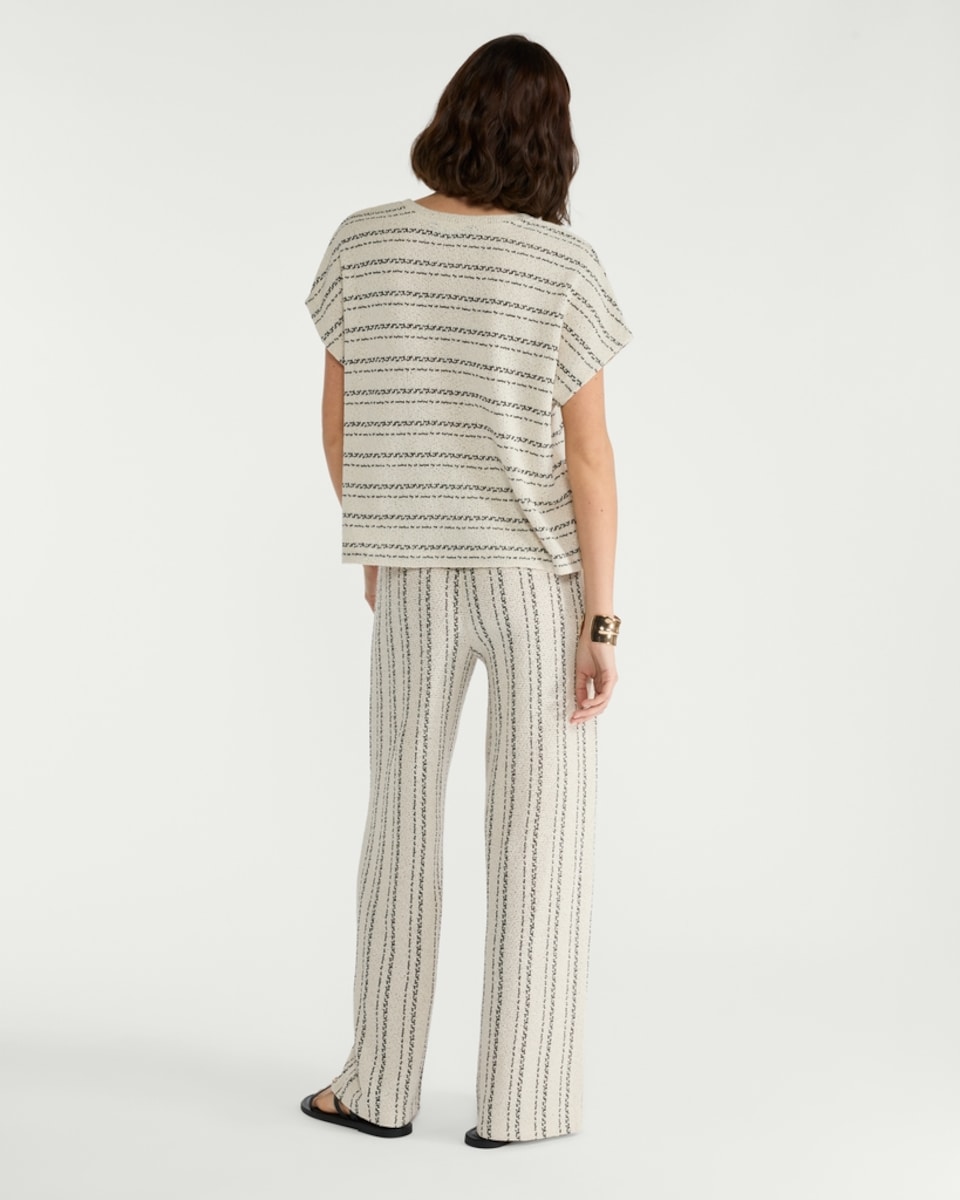image 1 of F&F Striped Wide Leg Co-ord Trousers in Multi