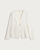 image 4 of F&F Ponte Single Metal Button Jacket in Cream