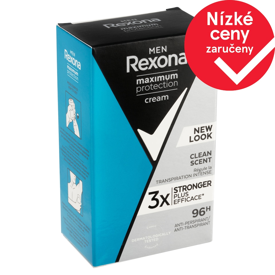 image 1 of Rexona Men Maximum Protection Clean Scent Antiperspirant Cream for Men 45ml