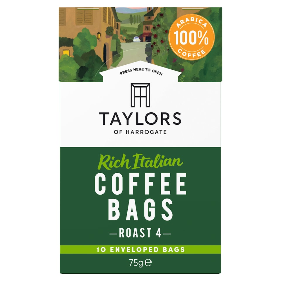 image 1 of Taylors Italian Coffee Bags 10'S 75G