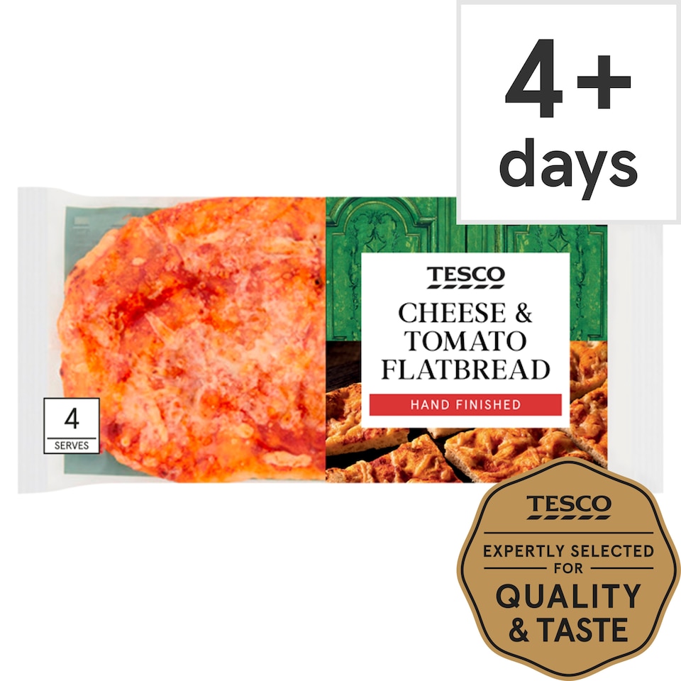 Tesco Cheese & Tomato Flatbread 225G