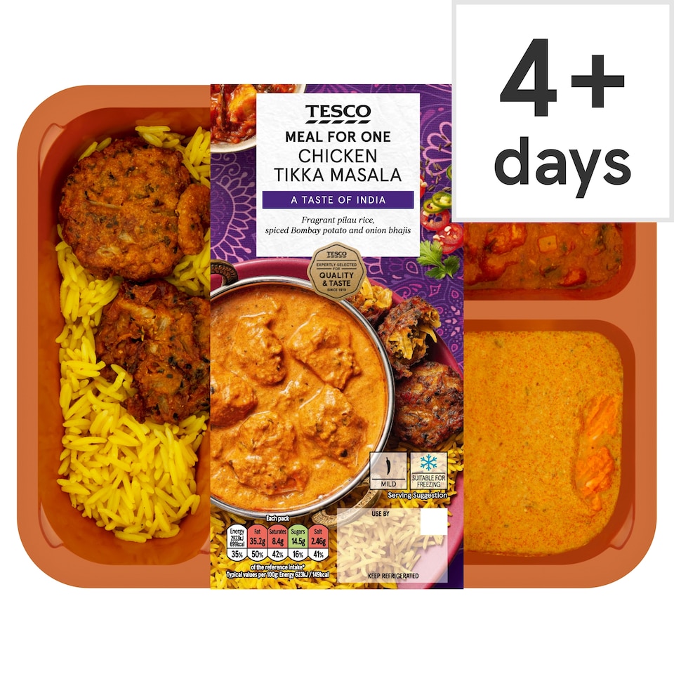 Tesco Chicken Tikka Masala Meal For One 500g