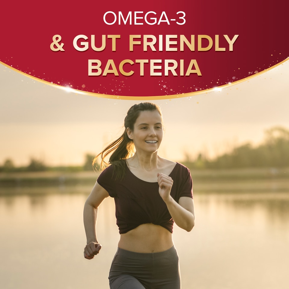 image 1 of Seven Seas Omega-3 & Gut Friendly Bacteria 30 Capsules 