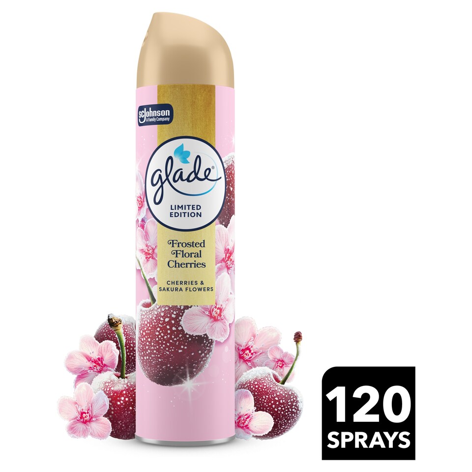 image 1 of Glade Aerosol Frosted Floral Cherries 300ml 