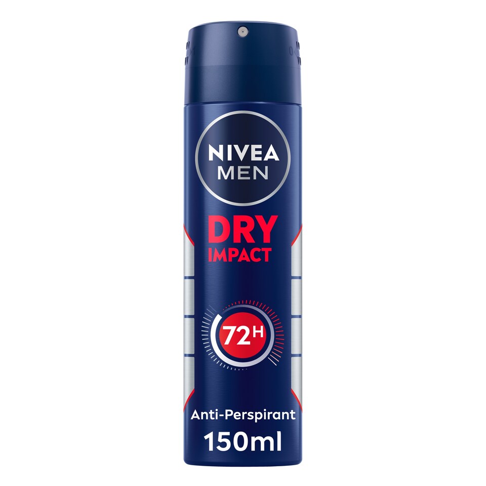 image 1 of Nivea Men Dry Impact Antiperspirant Deodorant 150Ml