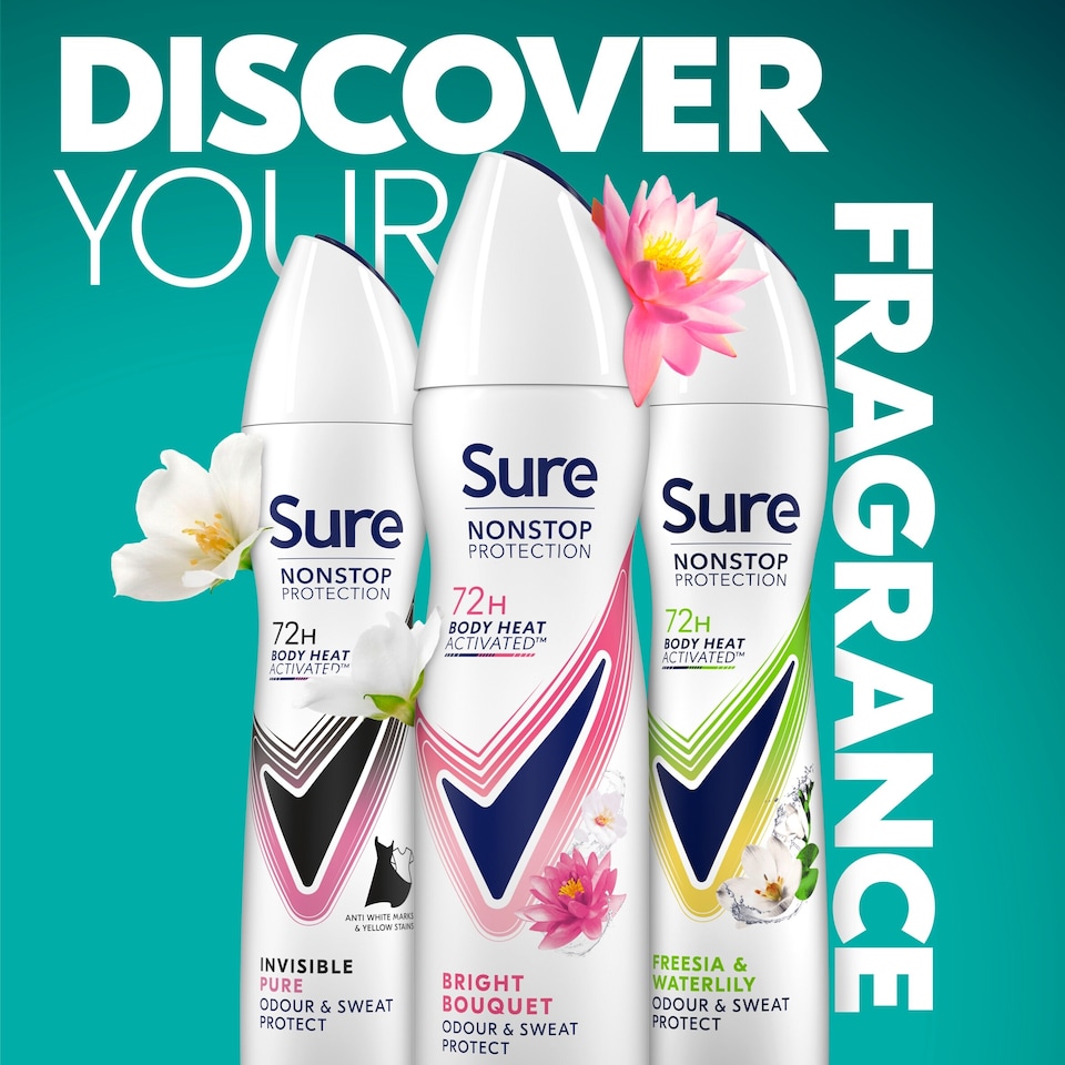 image 1 of Sure Women Bright Bouquet 72h Nonstop Protection Antiperspirant Deodorant 150ml