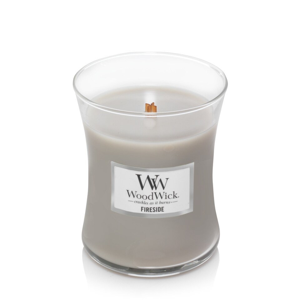 image 1 of Woodwick Fireside Medium Hourglass Candle 275g