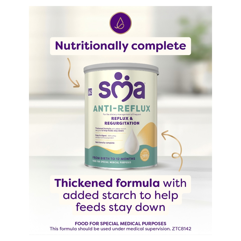 image 1 of SMA Anti-Reflux Infant Baby Milk Formula Powder from Birth 800g