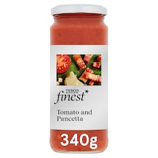 Tesco Finest Tomato & Pancetta Pasta Sauce 340G