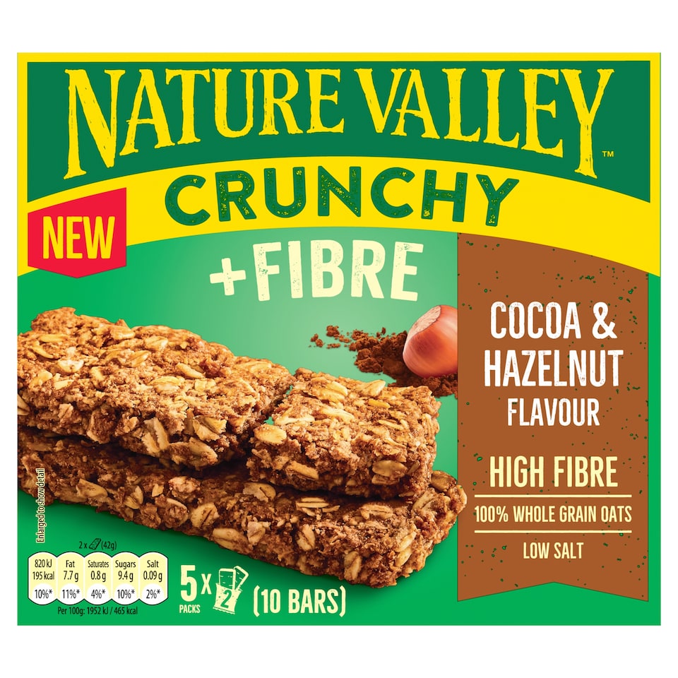 Nature Valley Crunchy Cocoa & Hazelnut Flavour 5 x 42g