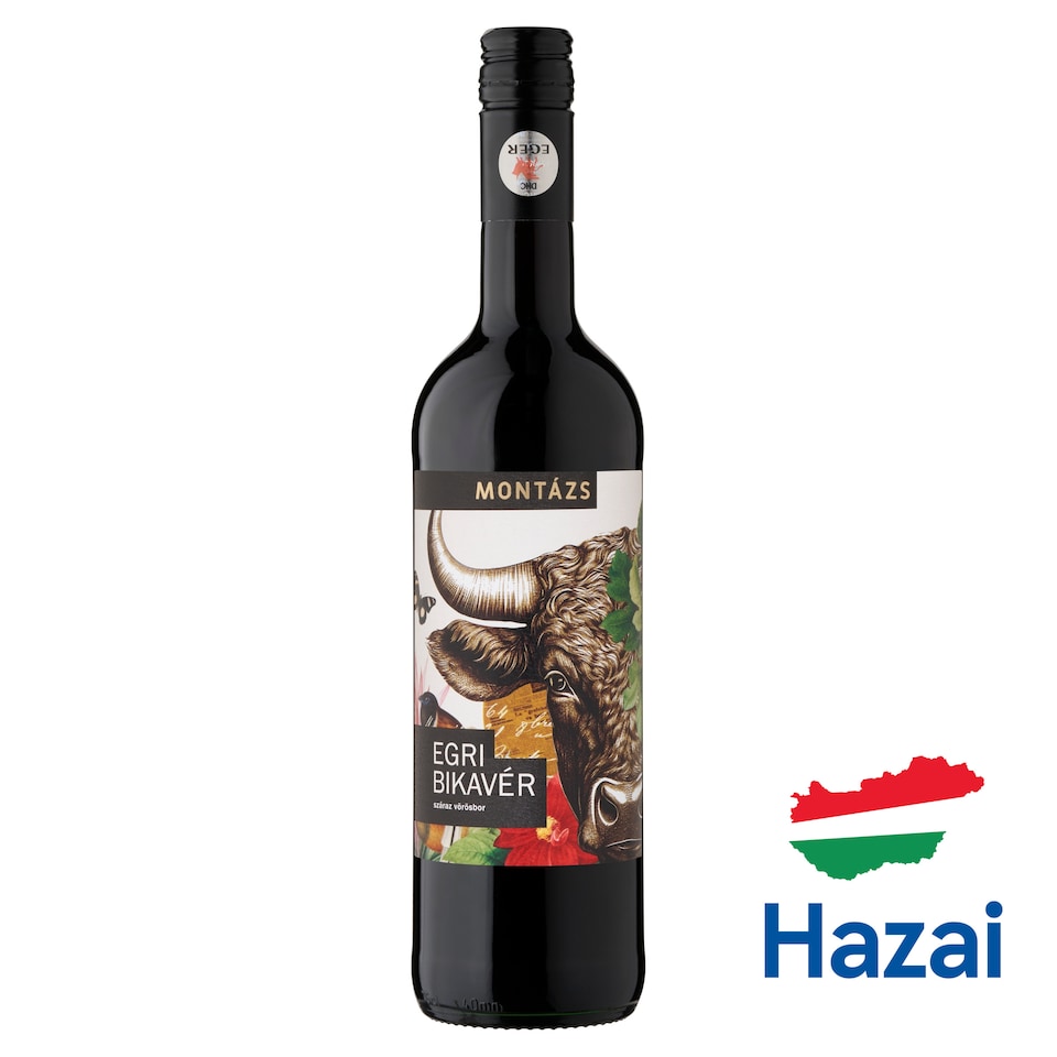 Montázs Egri Bikavér classicus száraz vörösbor 12,5% 750 ml  1. kép