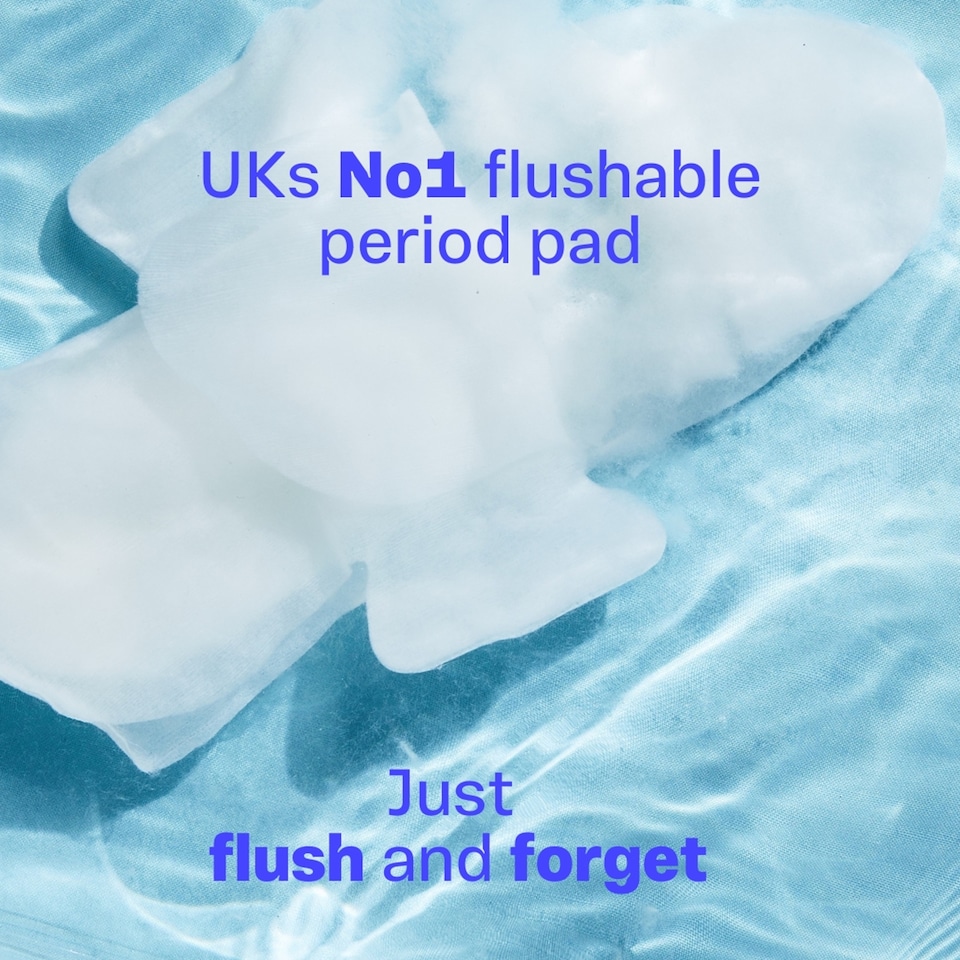 image 1 of Fluus Flushable Pads Medium 10s