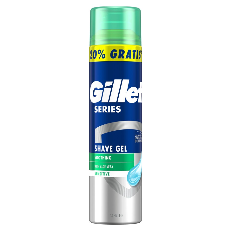 obrázok 1 z Gillette Series Upokojujúci Gél Na Holenie S Aloe Vera, 240ml