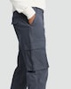 image 2 of F&F Cotton Rich Straight Leg Cargo Trousers in Grey