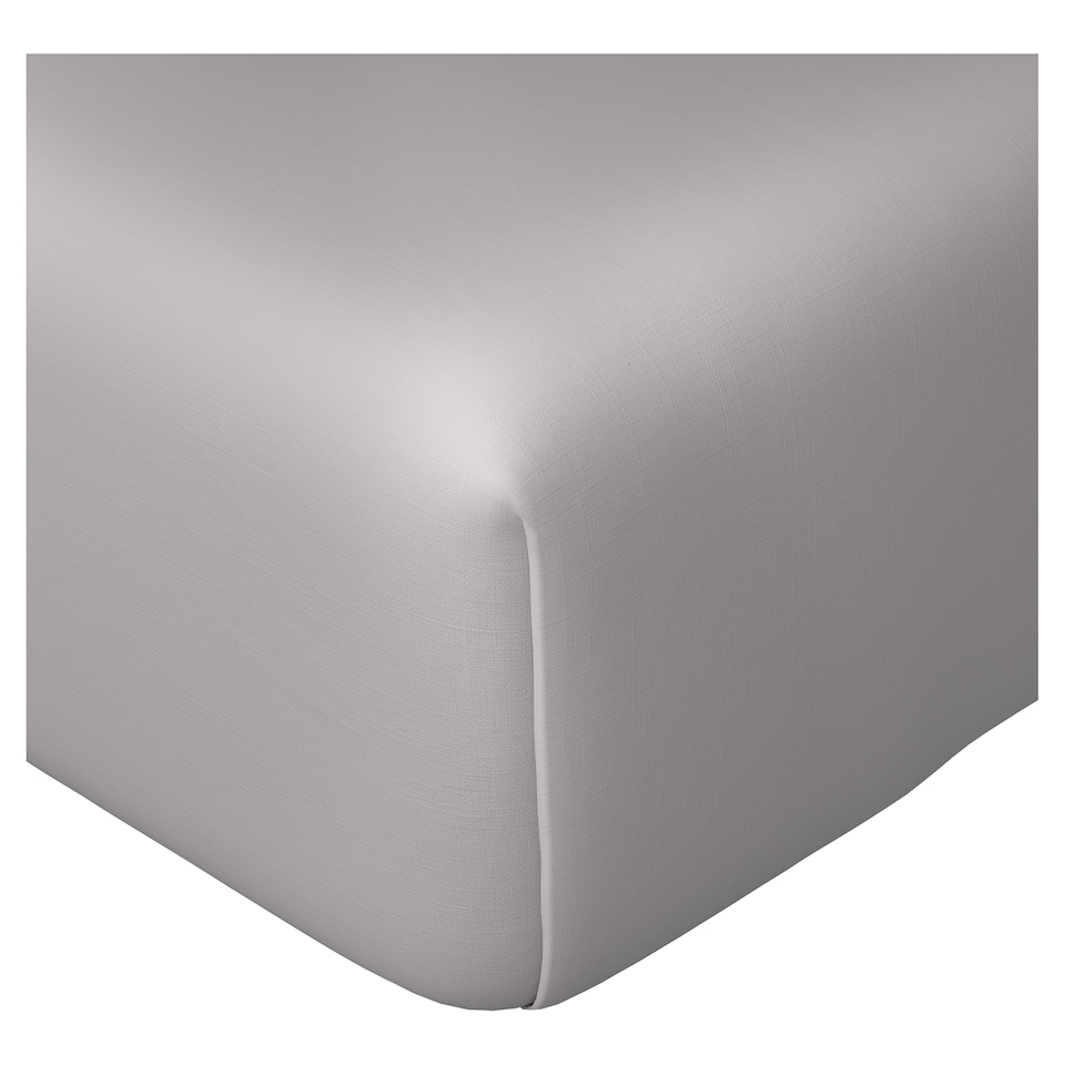 F&F Home 400 Thread Count Silver Egyptian Cotton Fitted Sheet Super King
