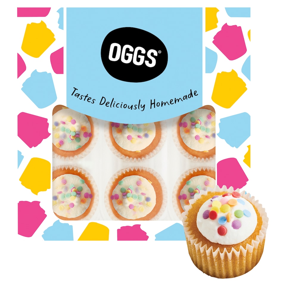 OGGS Mini Vanilla Cupcakes 9pk NEW