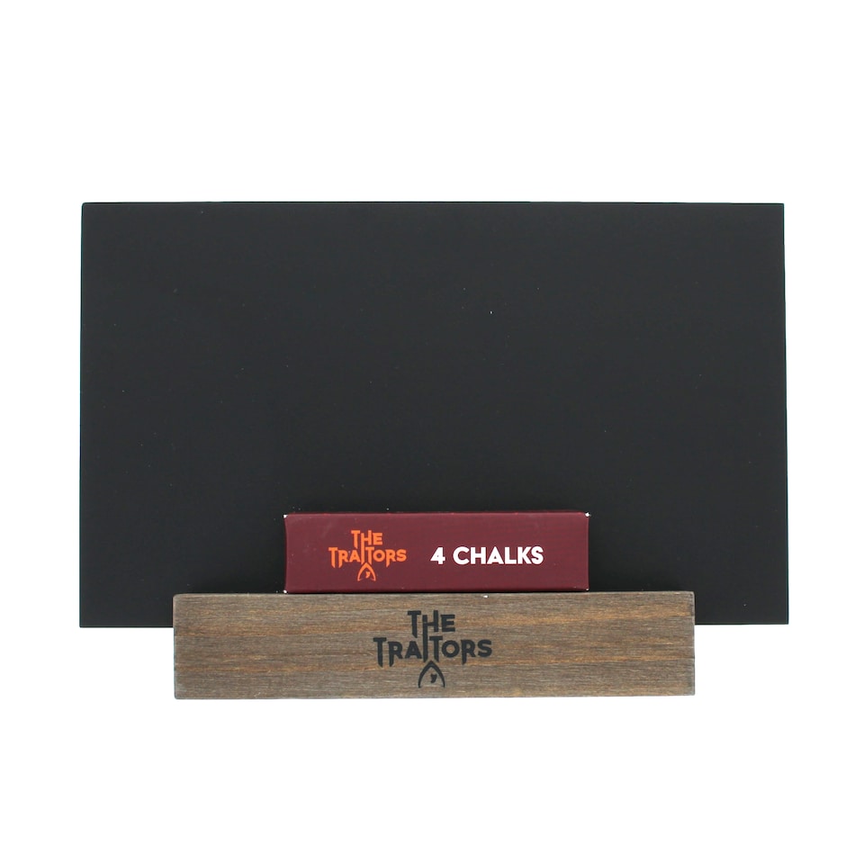 The Traitors Slate Chalk Board Sign