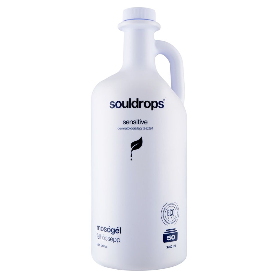 Souldrops Felhőcsepp szenzitív mosógél 50 mosás 3250 ml