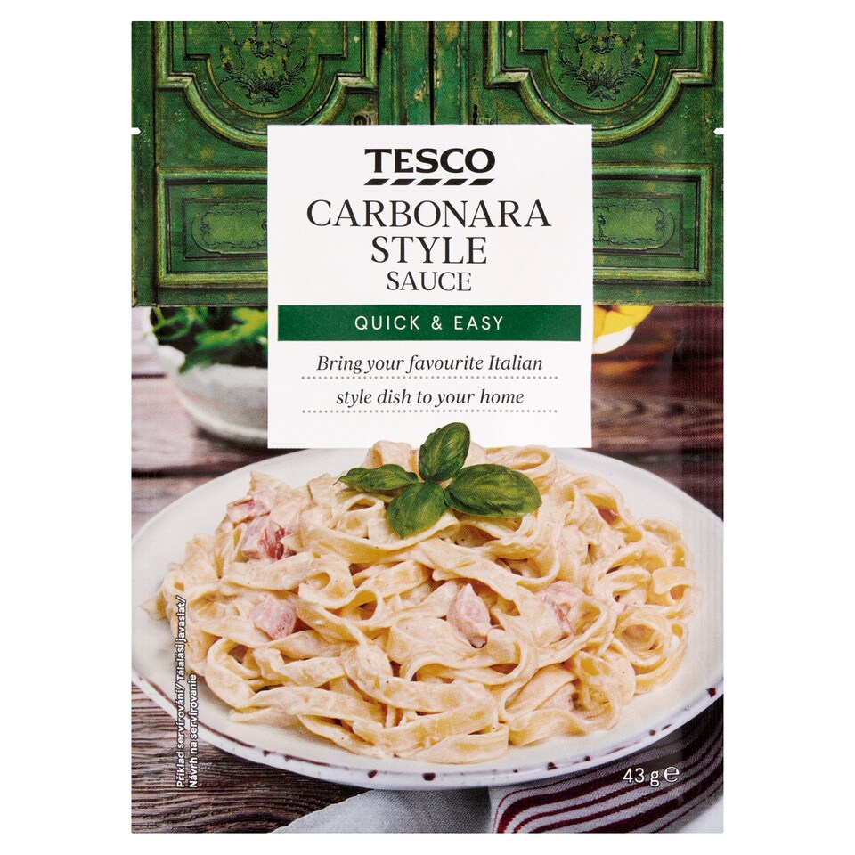 Tesco Sypká směs pro přípravu omáčky typu carbonara 43g