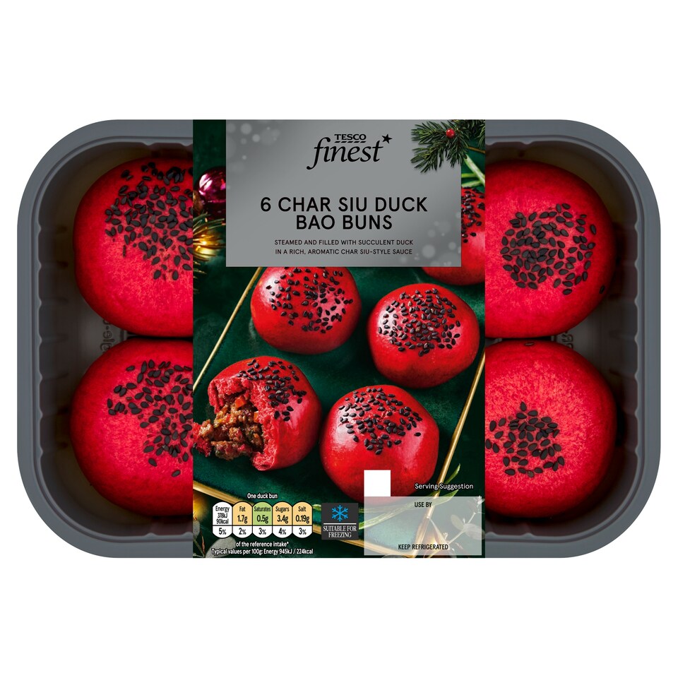 Tesco Finest 6 Char Sui Duck Bao Buns 240g