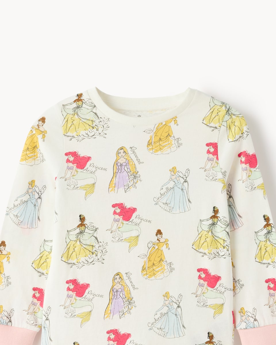 image 1 of Disney Princess Pure Cotton Pyjama Set in Multi