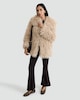 image 2 of The F&F Edit Shaggy Faux Fur Coat in Brown