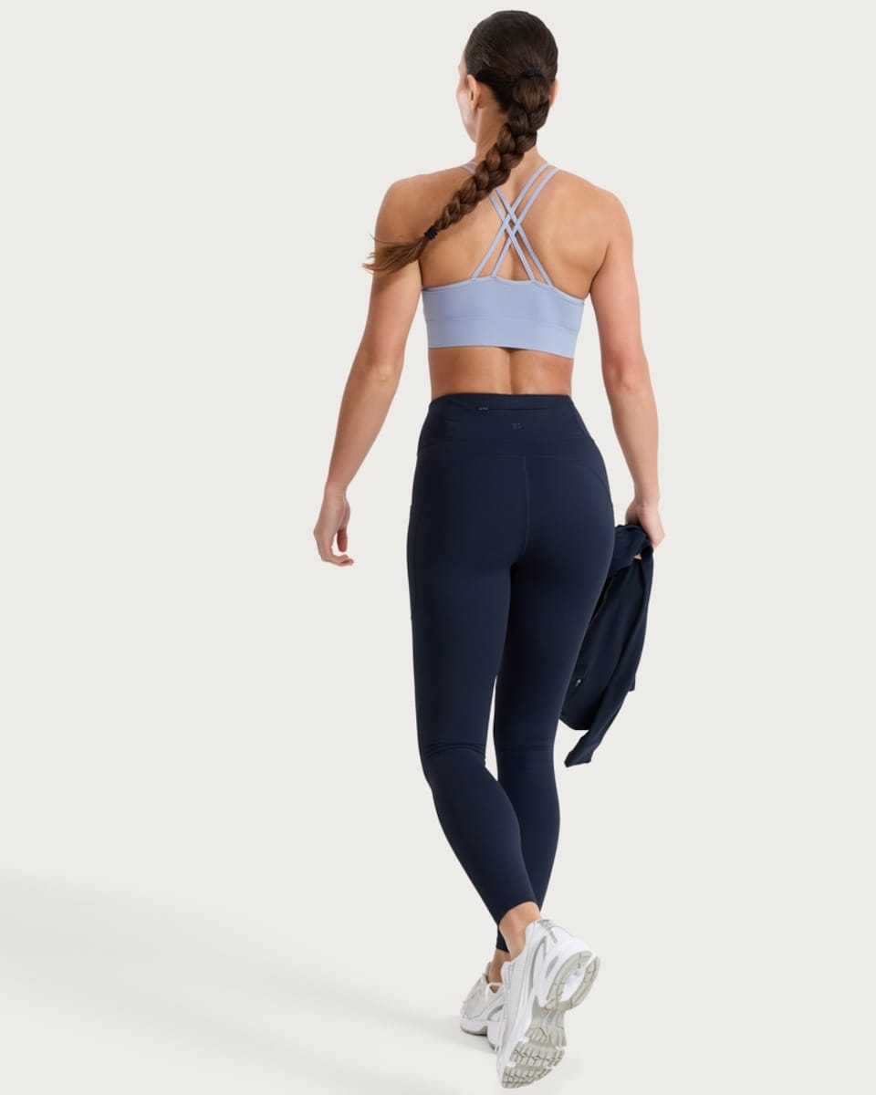 image 1 of F&F Active ULTRAMOVE High Waisted Pocket Leggings in Navy
