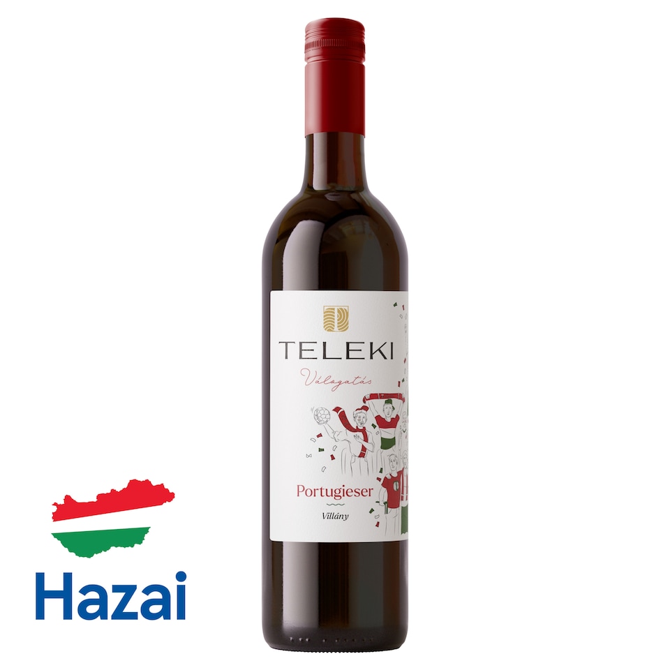 Teleki Válogatás Villányi Portugieser Classicus Dry Red Wine 12,5% 0,75 l