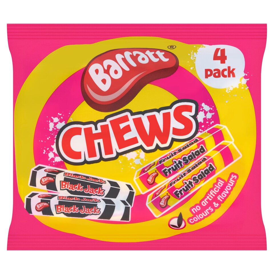 Barratt Mixed Chews  Multipack 4 x 36g