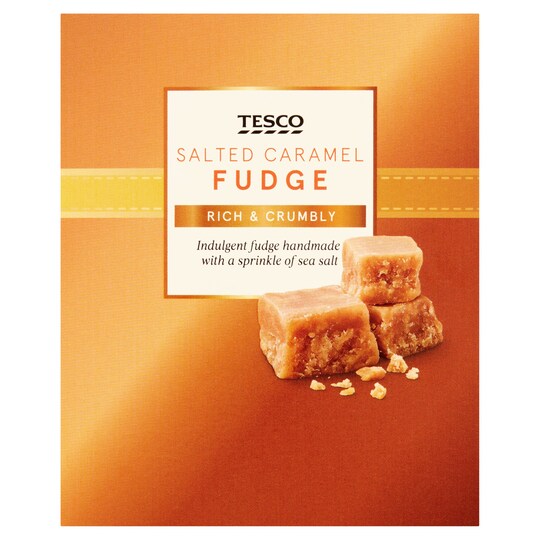 Tesco Salted Caramel Fudge 150G Tesco Groceries