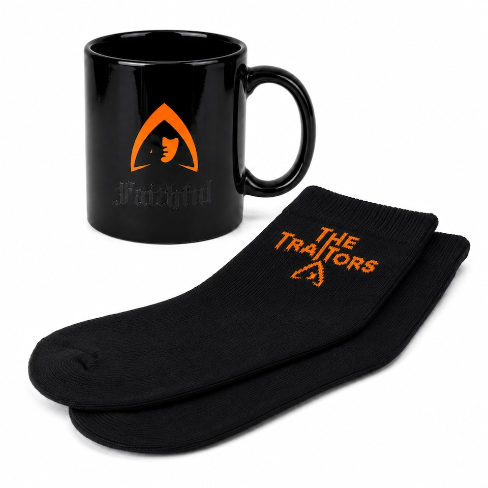 image 1 of The Traitors Heat Reveal Mug & Novelty Socks Gift Set