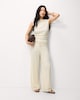 image 2 of F&F Textured Lace Co-ord Top in Cream
