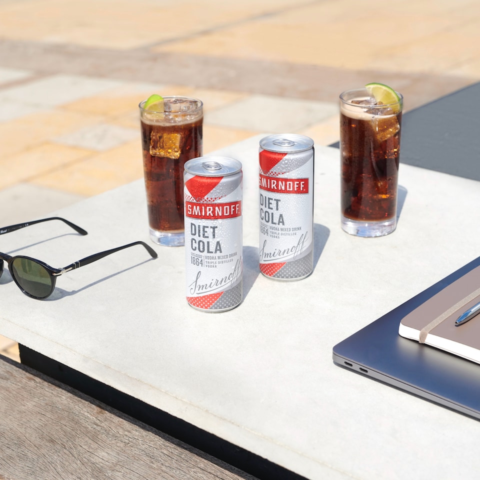 image 1 of Smirnoff Vodka & Diet Cola Can 5% Vol 250ml