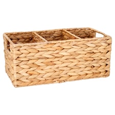 F&F Home Hyacinth 3 Section Storage Basket