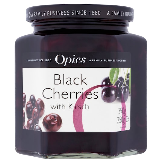 Opies Balck Cherries In Kirsch 390G