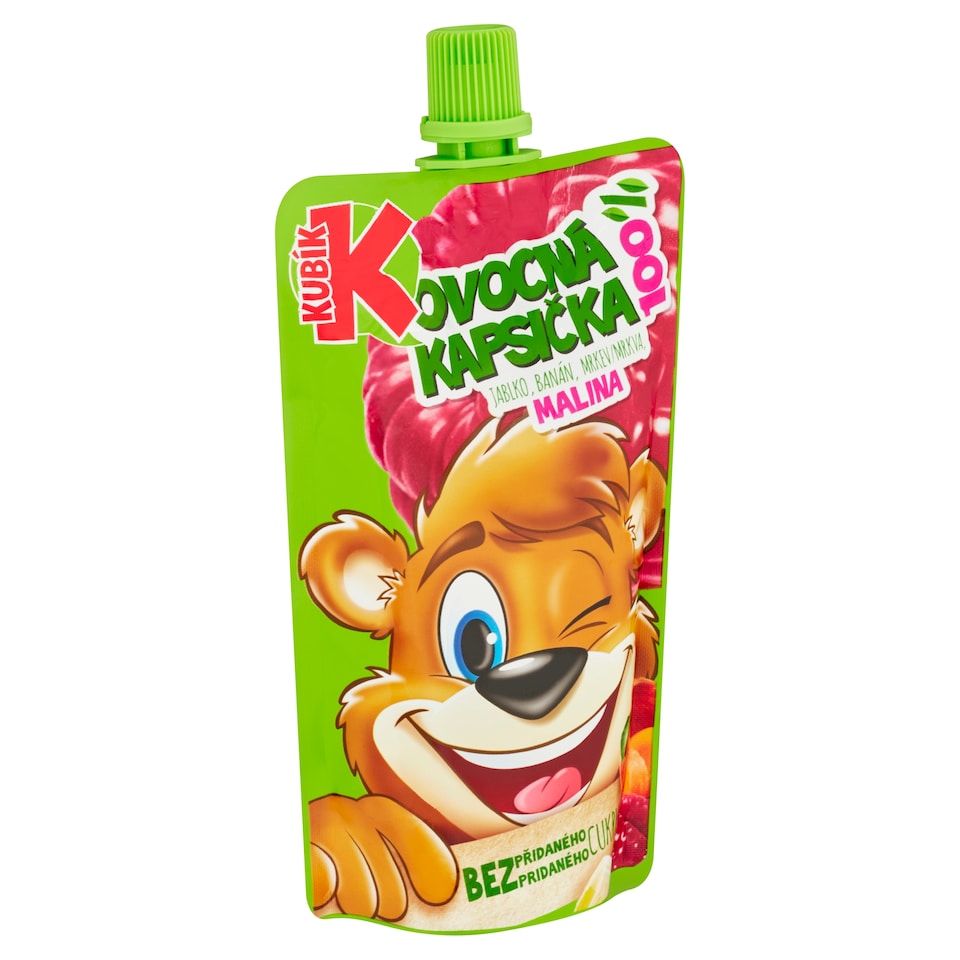 image 1 of Kubík 100% Fruit Pouch Apple, Banana, Carrot, Raspberry 100g