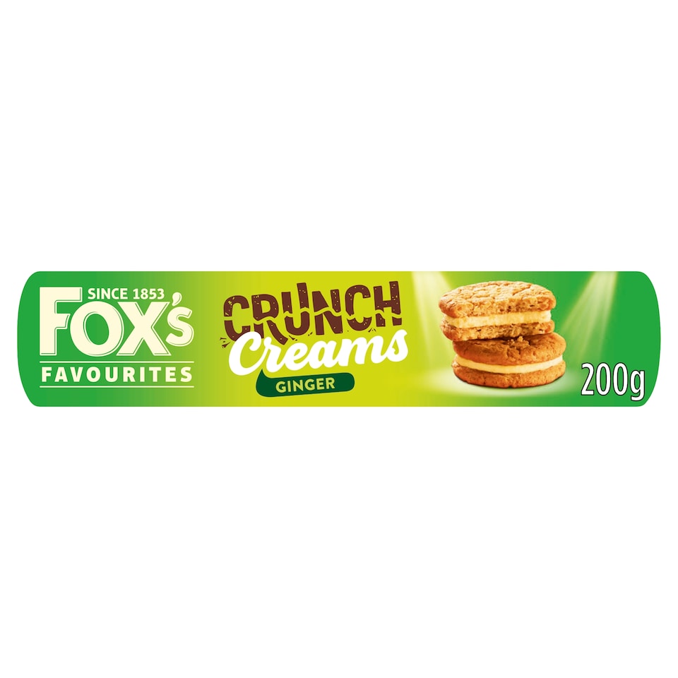 image 1 of Fox's Favourites Crunch Creams Biscuits - Ginger 200g
