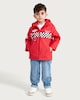 image 2 of Disney Pixar Cars Hooded Zip Up Jacket in Red