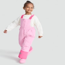 F&F Girls Reflective Ski Salopettes in Pink