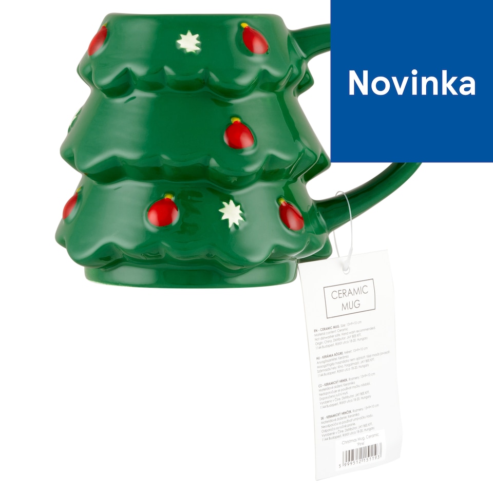 Christmas Pine Ceramic Mug 13 x 9 x 10 cm