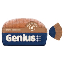 Genius Gluten Free Soft Brown Farmhouse Loaf Bread 430g