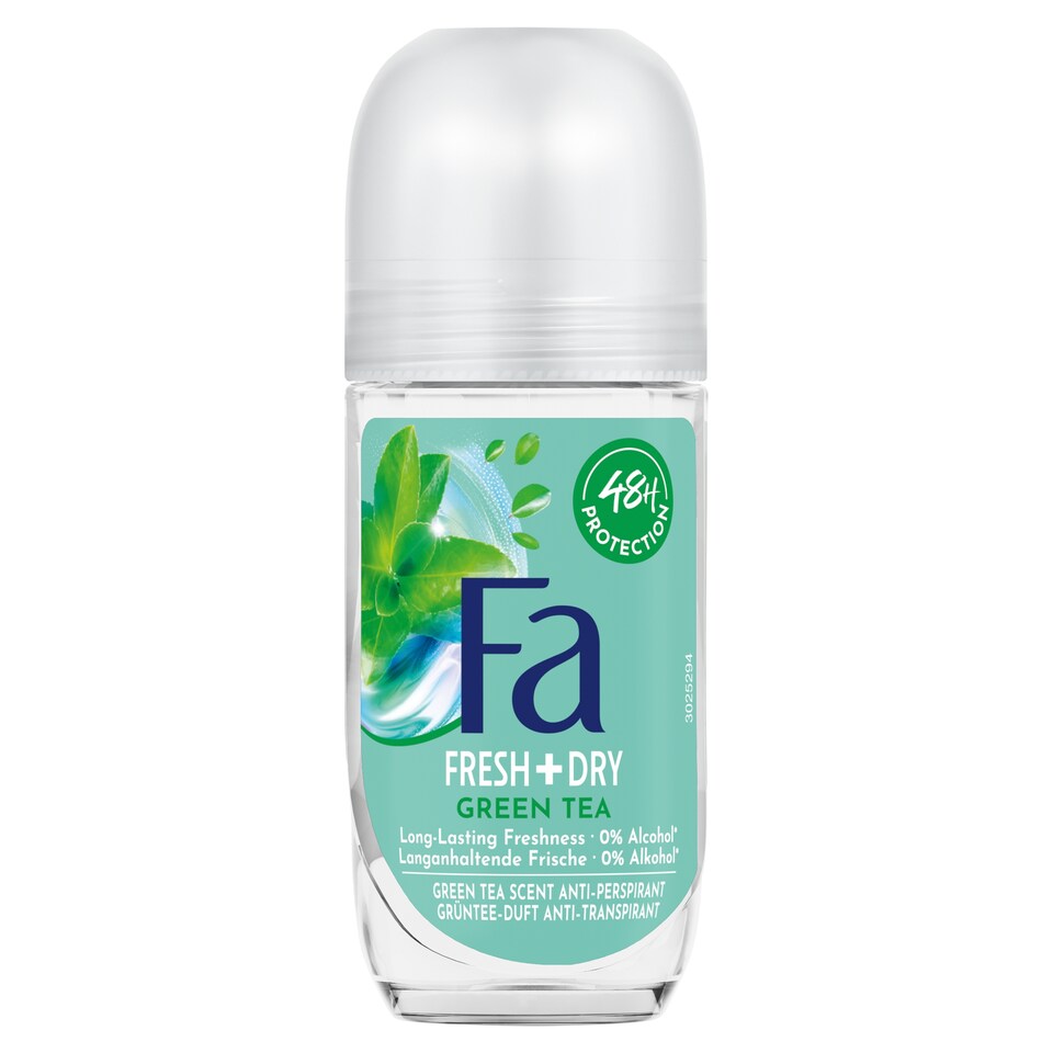 Fa izzadásgátló roll-on Fresh & Dry Green Tea 50 ml